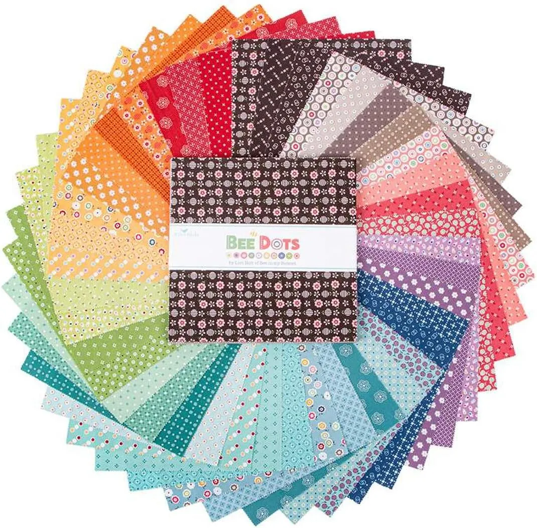 Riley Blake Bee Dots by Lori Holt of Bee in My Bonnet, Premium Quilting Fabric, Perfect for Quilting, Crafting, Sewing Projects and More… (10" Stacker)