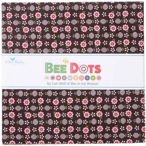 Riley Blake Bee Dots by Lori Holt of Bee in My Bonnet, Premium Quilting Fabric, Perfect for Quilting, Crafting, Sewing Projects and More… (10" Stacker)