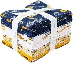Riley Blake Honey Bees and Flowers Please by Tara Reed, Premium Quilting Fabric, Perfect for Quilting, Crafting, Sewing Projects and More… (Honey Bees and Flowers Please Fat Quarter Bundle)