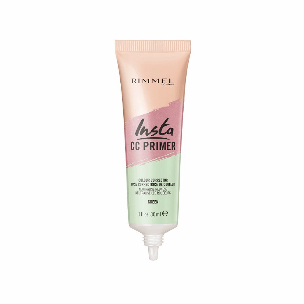 Rimmel Insta CC Primer 30mL Green to Neutralise Redness