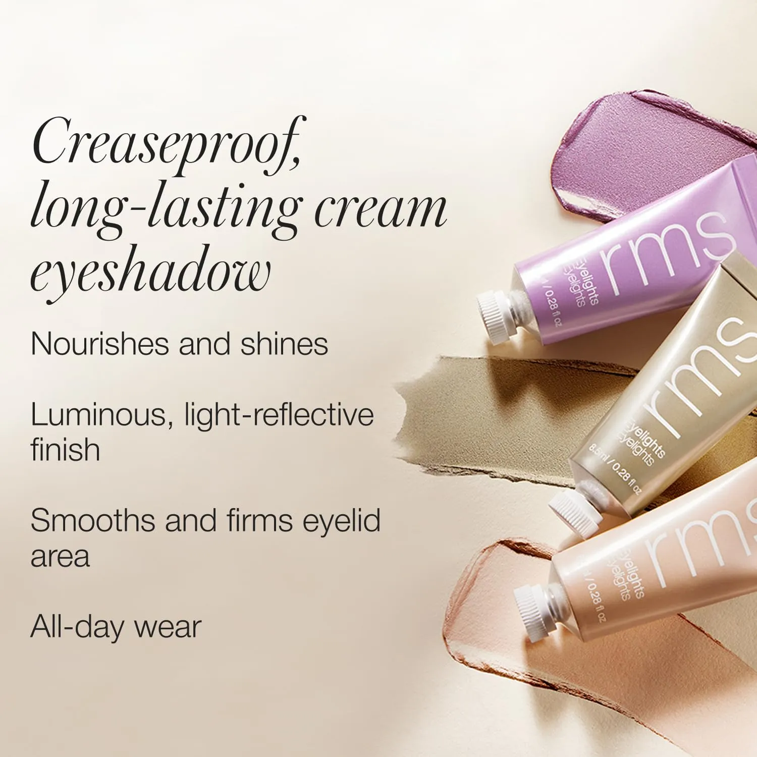 RMS Beauty Eyelights Cream Eyeshadow - Metallic Eyeshadow, Clean Eyeshadow Makeup, GMP Certified Cruelty Free Makeup, Clean Beauty Eye Shadow