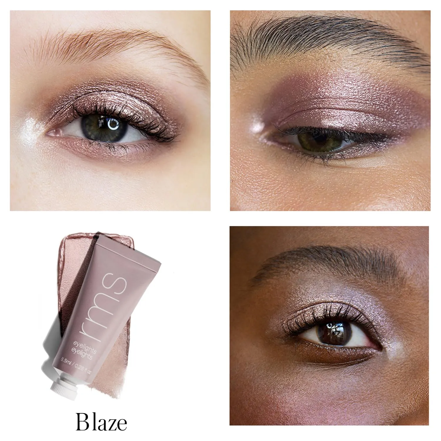 RMS Beauty Eyelights Cream Eyeshadow - Metallic Eyeshadow, Clean Eyeshadow Makeup, GMP Certified Cruelty Free Makeup, Clean Beauty Eye Shadow