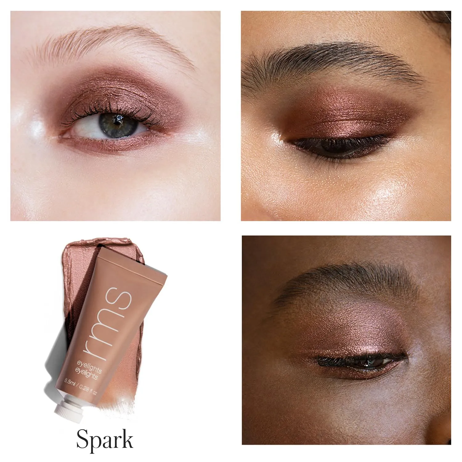 RMS Beauty Eyelights Cream Eyeshadow - Metallic Eyeshadow, Clean Eyeshadow Makeup, GMP Certified Cruelty Free Makeup, Clean Beauty Eye Shadow