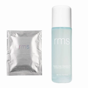 RMS Beauty Makeup Remover Wipes and Kakadu Clean Cleansing Gel - Silicone-Free Gel to Foam Gentle Facial Cleanser, SPF & Makeup Remover Hydrating Face Wash