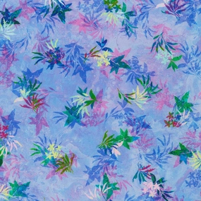 Robert Kaufman Wild Vista Leaves, Fabric by The Yard (Lavender)