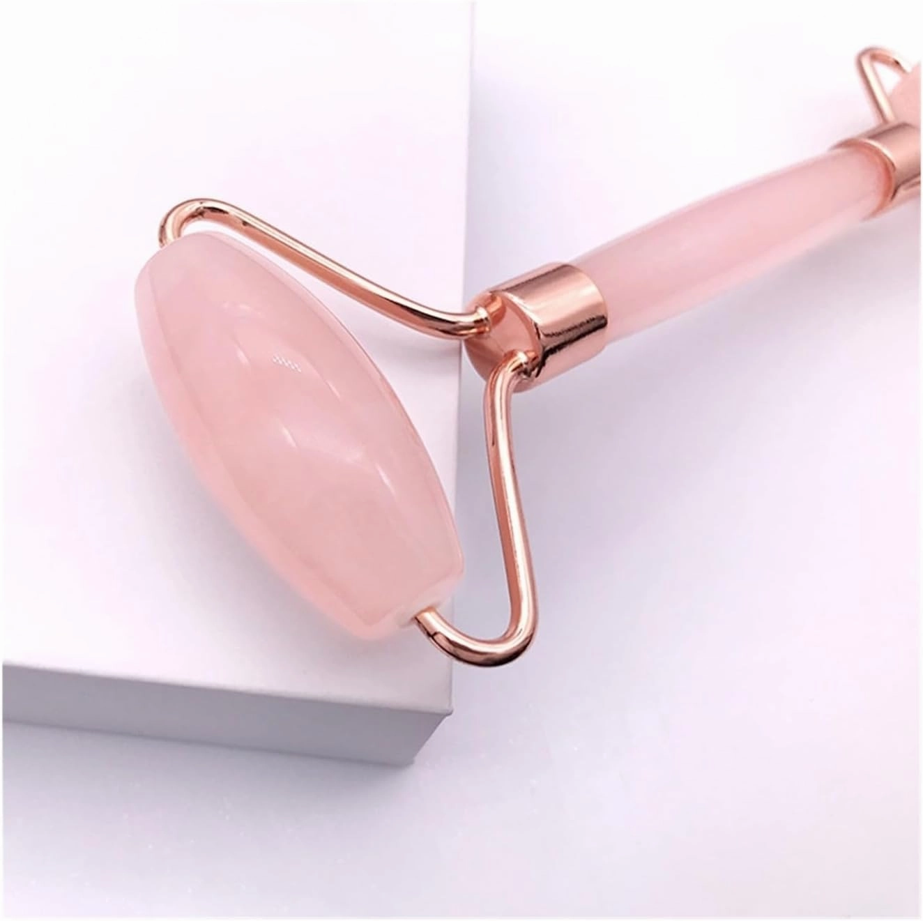 Rose Quartz Powder Crystal Jade Roller Massage Spa Pink Face Gua Sha Natural Stone Guasha Beauty Tool Lift Up(Style-f)