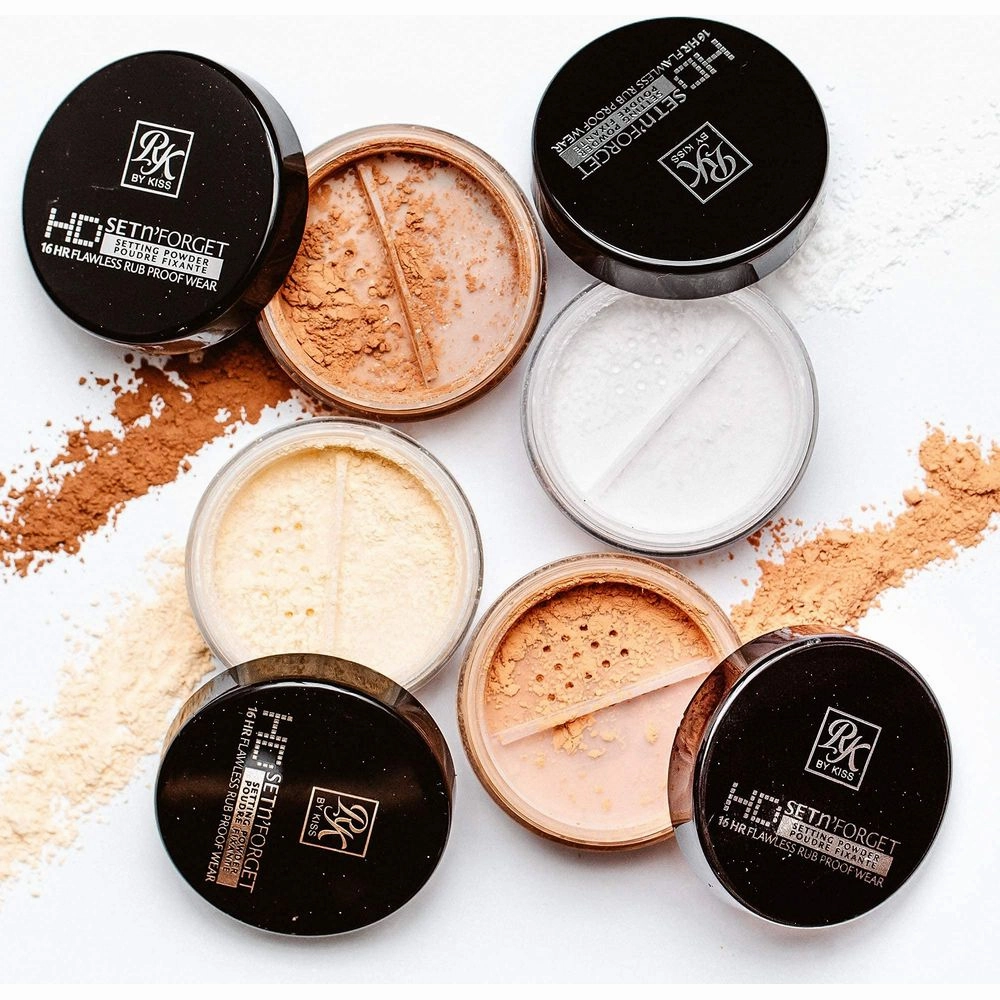 Ruby Kisses HD Set & Forget Setting Powder – Smooth, Matte Finish | Oil Control & Long-Lasting Hold | 4 Shades