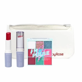 Ruby rose Magic Lip Balm(HB-8519-Random)   Eyeshadow Palette (Hb-1071)   FREE POUCH
