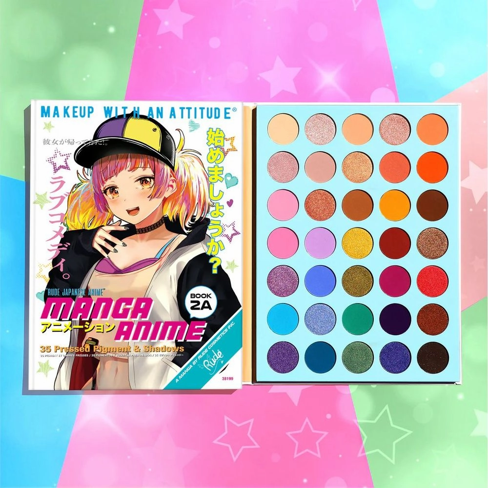 Rude Cosmetics Manga Anime 35 Pressed Pigment & Shadows Book 2A