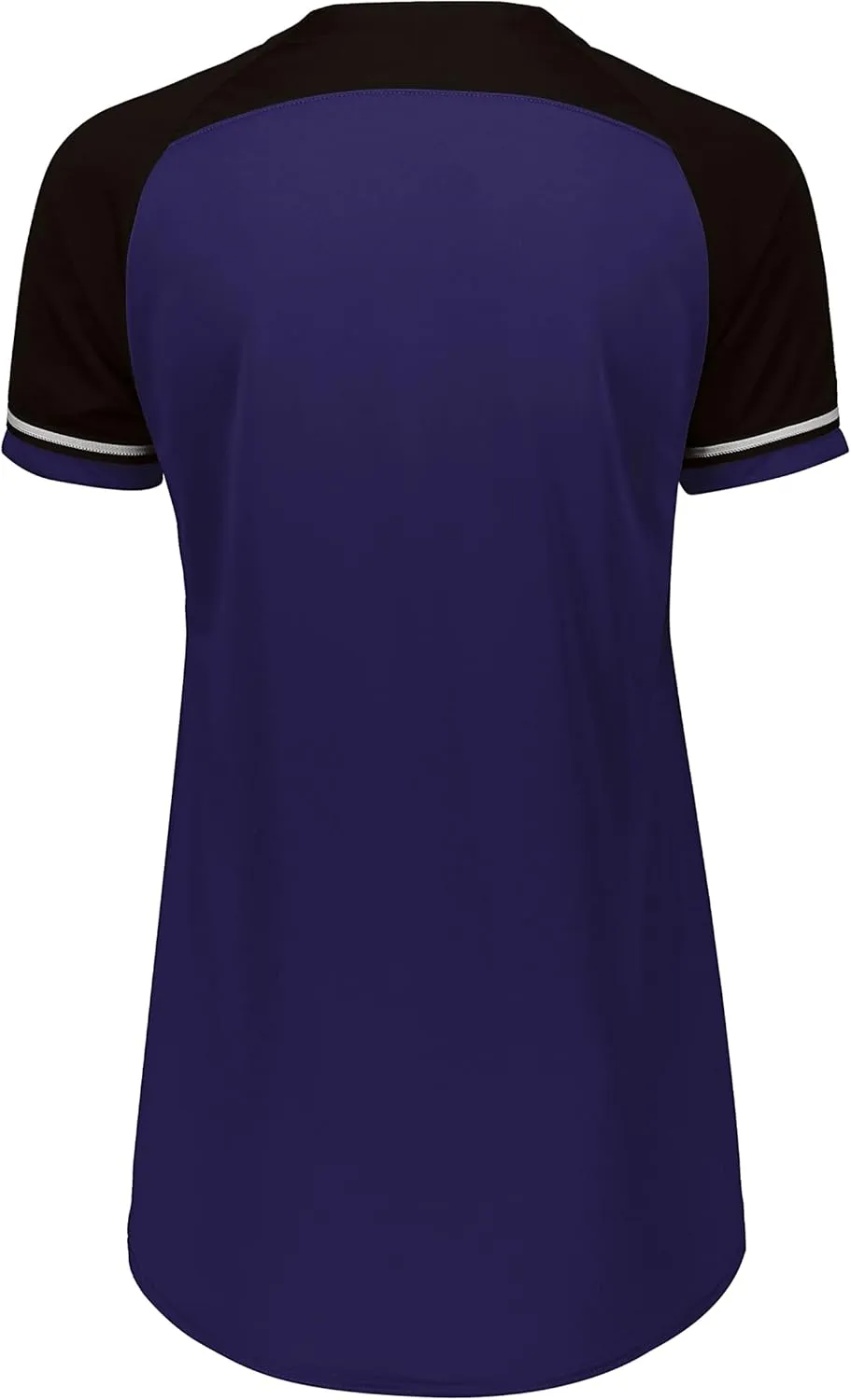 Russell Athletic Women's V-Neck Softball Jersey-Short Sleeve Moisture-Wicking Tee-Classic Athletic Wear