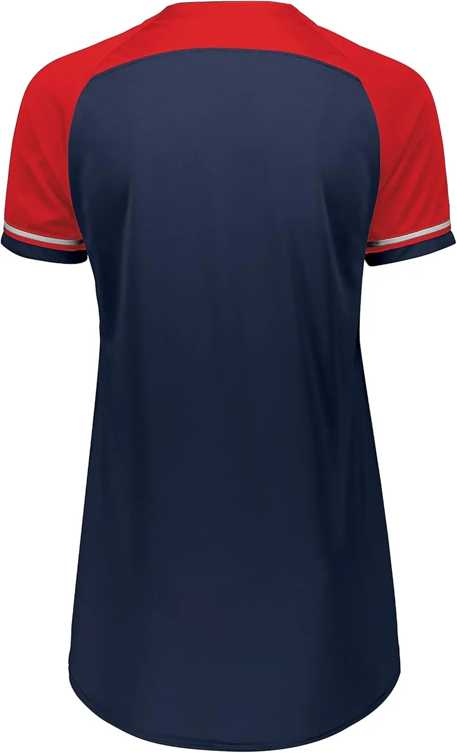 Russell Athletic Women's V-Neck Softball Jersey-Short Sleeve Moisture-Wicking Tee-Classic Athletic Wear