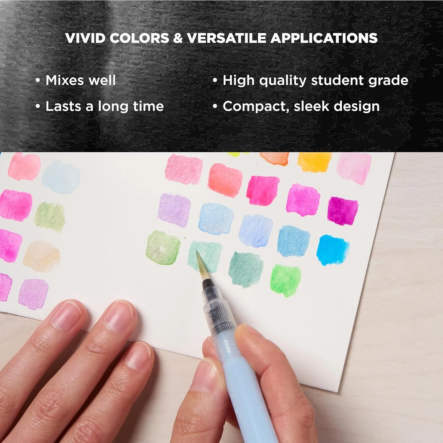 SAKURA Koi Pocket Field Sketch Kit - Watercolor Sets for Painting On the Go - 30 Colors - 1 Water Brush - 1 Sponge - 1 Mixing Palette