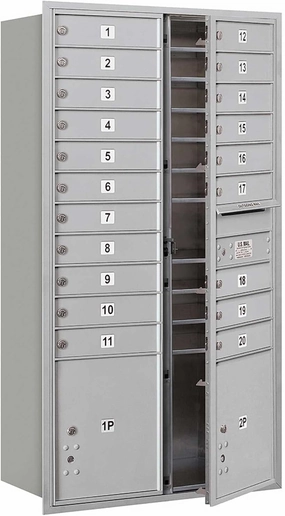 Salsbury Industries 3716D-20AFU 4C Horizontal Mailbox with Front Loading and USPS Access