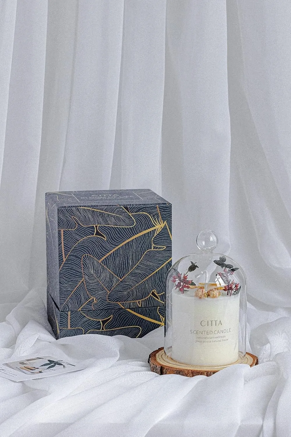 Scented Candles CITTA Rose-Fruit Temptation, Gift Boxed, 40 Hours Burning time, for Home, Wedding, Party, Birthday, Housewarming