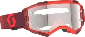 SCOTT Prospect Goggles (One Size Fits Most, Red/Clear Lens)