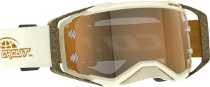 Scott Prospect Pro Circuit AMP MX Offroad Goggles White/Brown w/Gold Chrome Lens