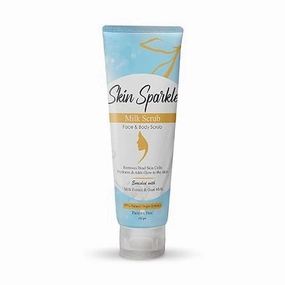 Scrub| Removes Blackhead & Dead Skin Cells | Milk Extract & Goat Milk- 99% Natural Origin Extract|Paraben Free| Suitable All Skin Types-100Gram