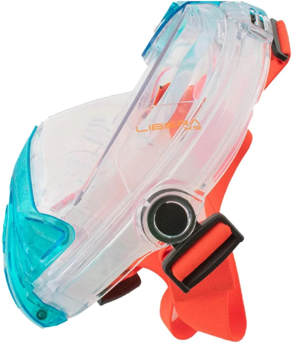 SEAC Libera, Full Face Snorkeling Mask, Hypoallergenic Silicone, Quick Release, EN136:2000 Certified, 4 Sizes