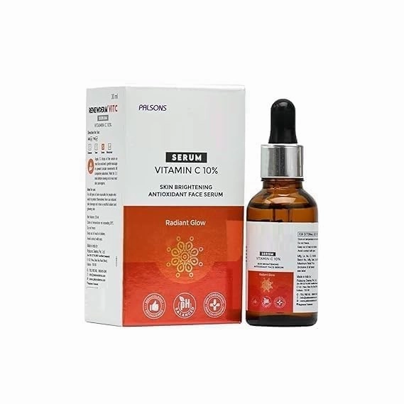 Serum Skin Brightening Antioxidant with Vitamin C 10% | Reduces Dark Spots I For Glowing Skin | With Vitamin-C, Aloe Vera & Mulberry Extract, 1.01oz
