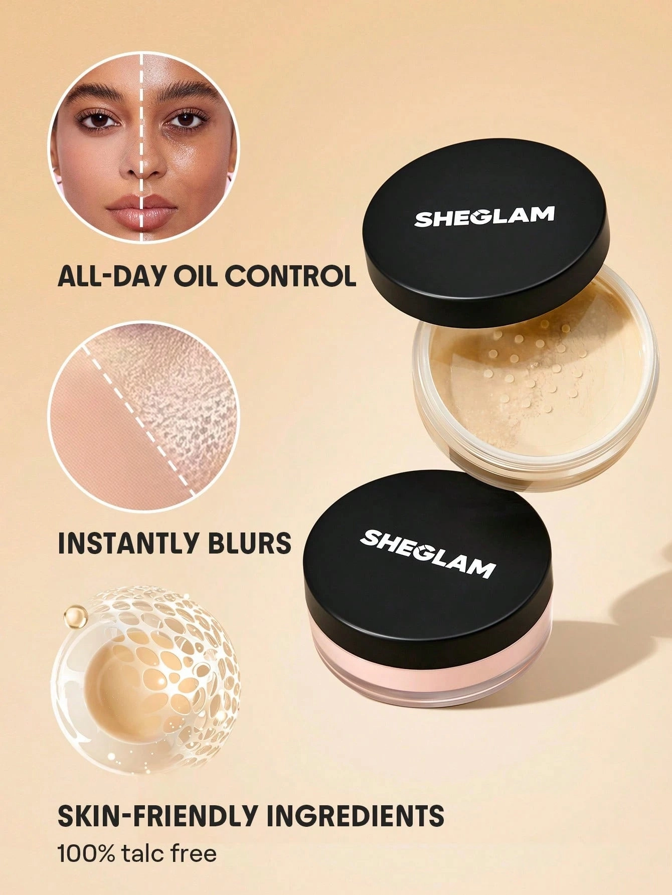 SHEIN SHEGLAM Baked Glow Setting Powder