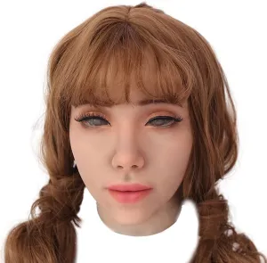 Silicone Female Mask Realistic Face for Cosplay Crossdresser Head Masks