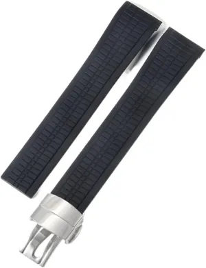 Silicone Watch Strap for Patek Philippe Silicone Watch Strap Men's Grenade 5164 5167 Original Black Sports Rubber Watchband 21mm