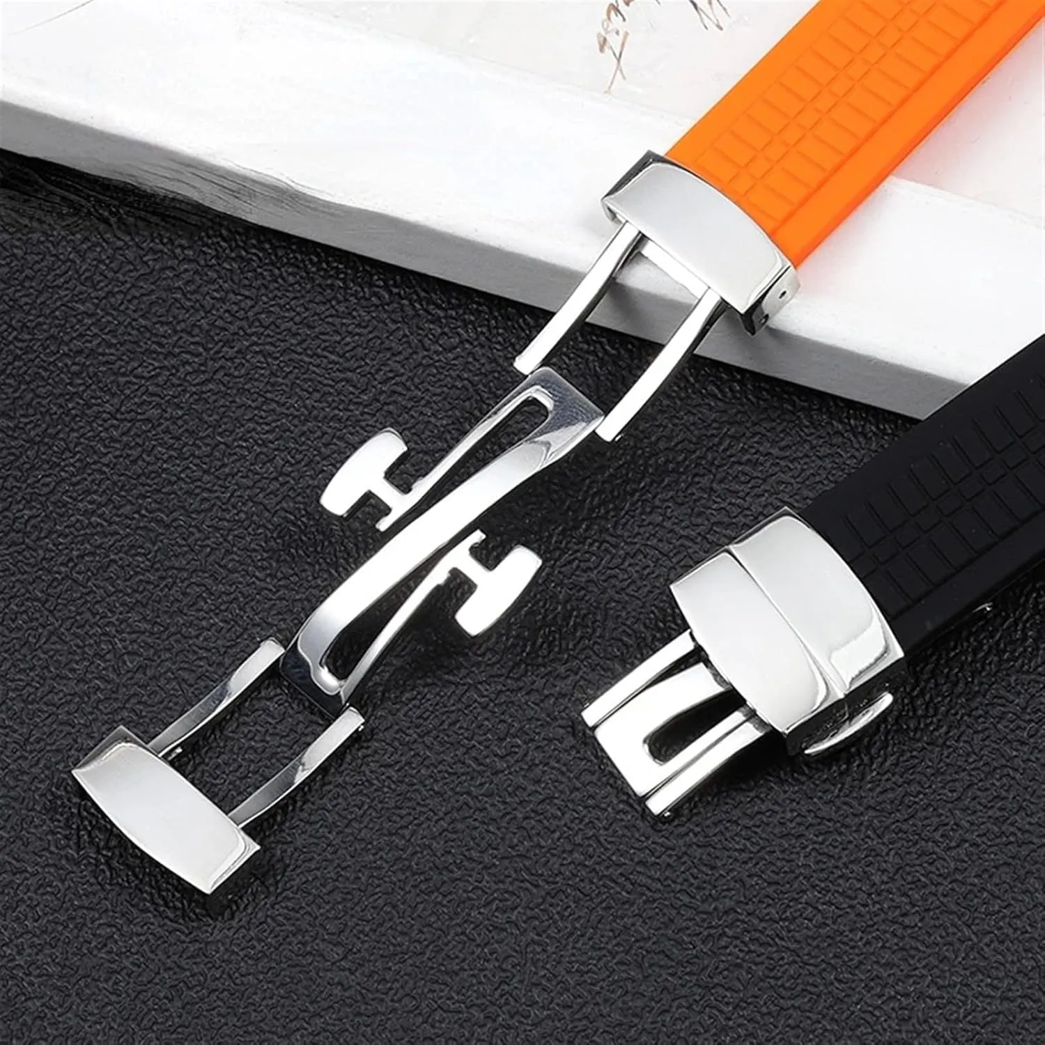 Silicone Watch Strap for Patek Philippe Silicone Watch Strap Men's Grenade 5164 5167 Original Black Sports Rubber Watchband 21mm