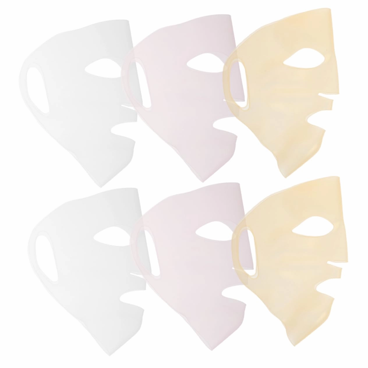 Silicone Facial Mask Covers Reusable Sheet Mask Holders Lock in Moisture for Skincare
