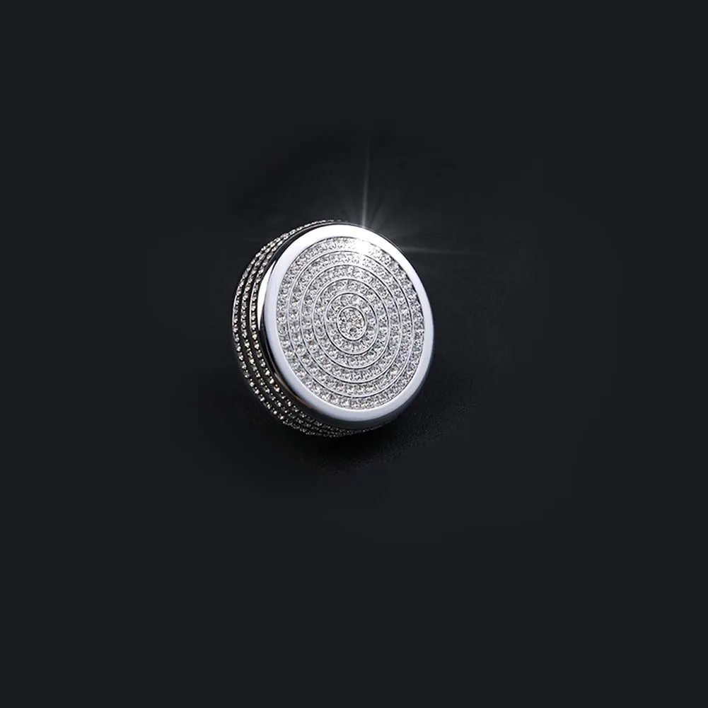 Silver Car Central Control Multimedia Control Knob Button Cover Fit for BMW 1 2 3 4 5 7 Series F30 F10 F15 F34 F07 X1 X3 X4 X5 X6 (Silver, Model A)