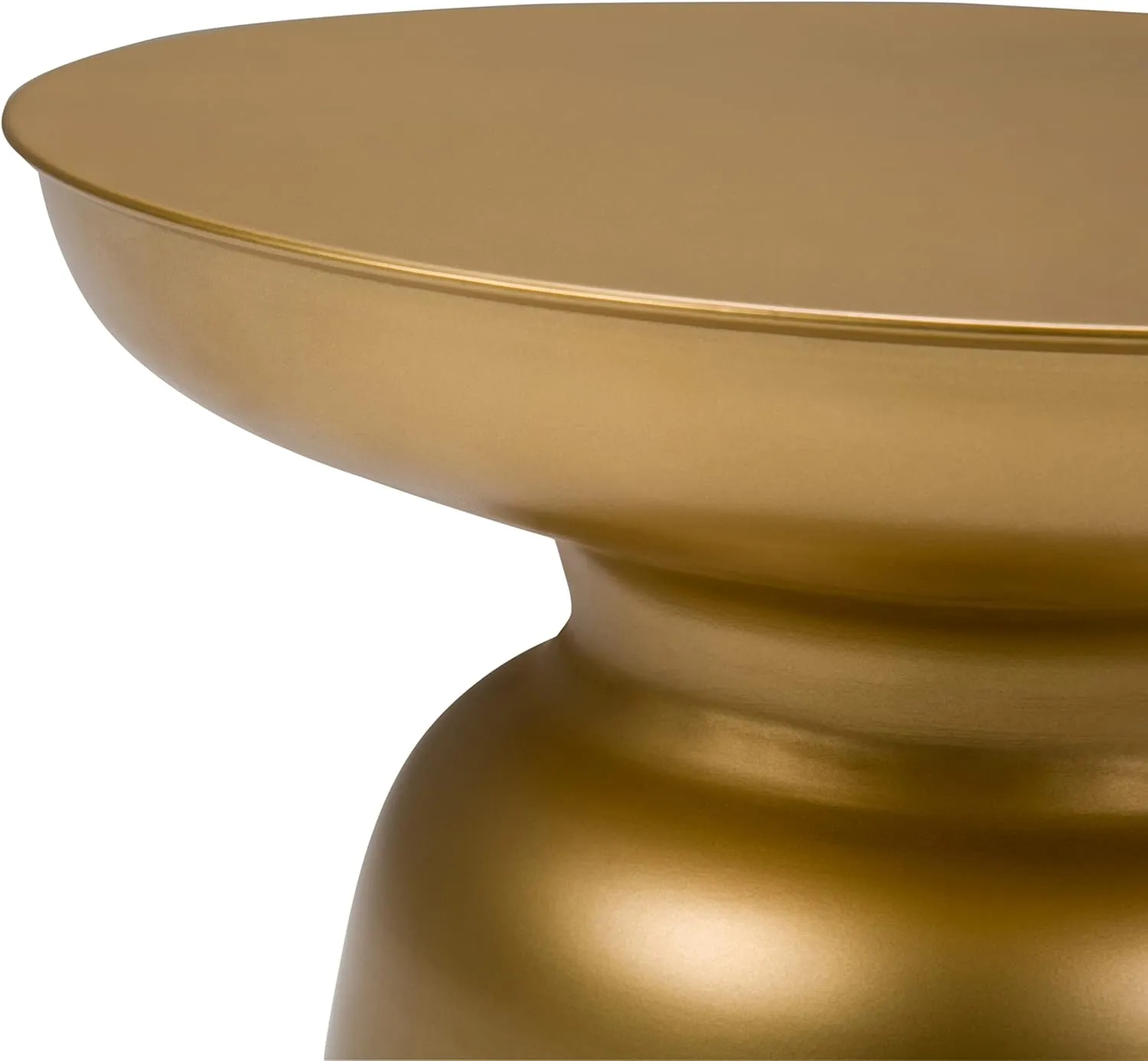 SIMPLIHOME Toby Modern Industrial 17 inch Wide Metal Accent Side Table in Gold, Fully Assembled for the Living Room and Bedroom
