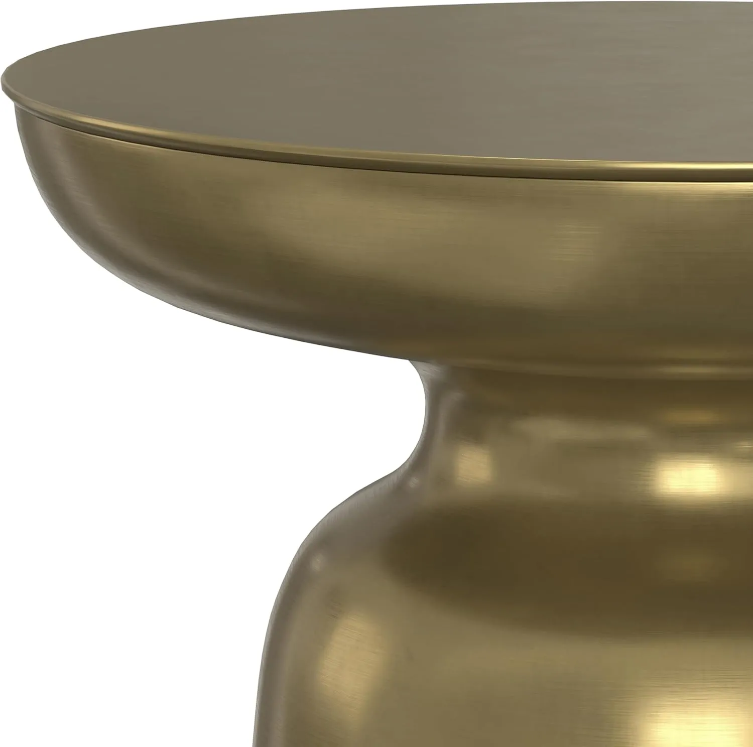 SIMPLIHOME Toby Modern Industrial 17 inch Wide Metal Accent Side Table in Gold/Black Ombre, Fully Assembled for the Living Room and Bedroom