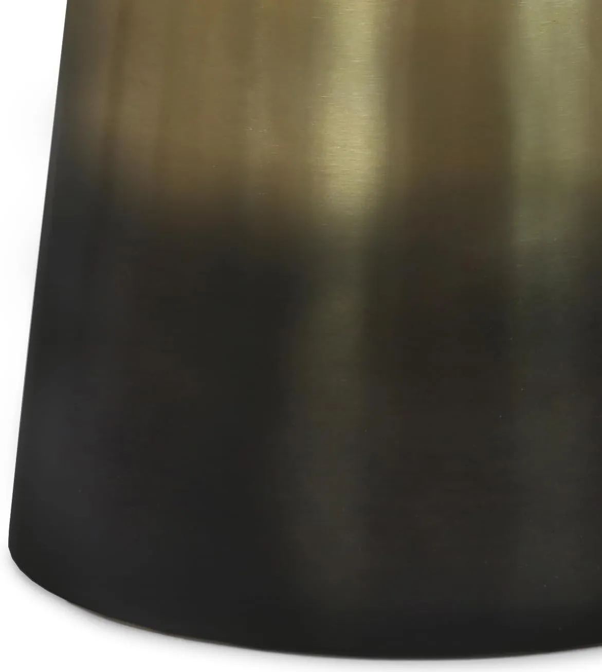 SIMPLIHOME Toby Modern Industrial 17 inch Wide Metal Accent Side Table in Gold/Black Ombre, Fully Assembled for the Living Room and Bedroom