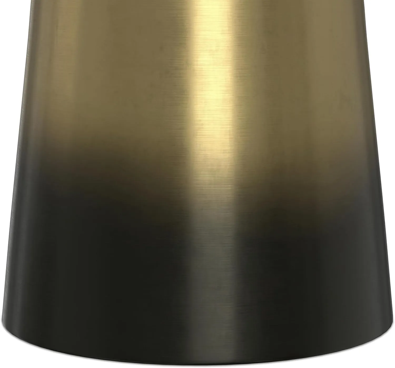 SIMPLIHOME Toby Modern Industrial 17 inch Wide Metal Accent Side Table in Gold/Black Ombre, Fully Assembled for the Living Room and Bedroom