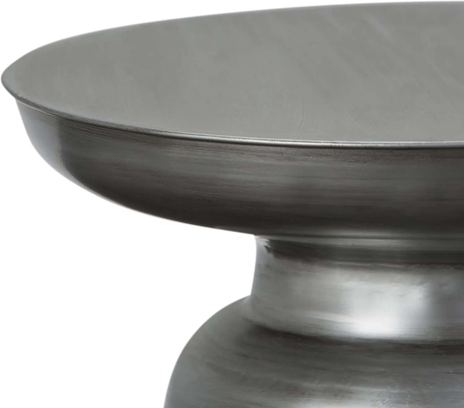 SIMPLIHOME Toby Modern Industrial 17 Inch Wide Metal Accent Side Table in Silver, Fully Assembled, For the Living Room and Bedroom