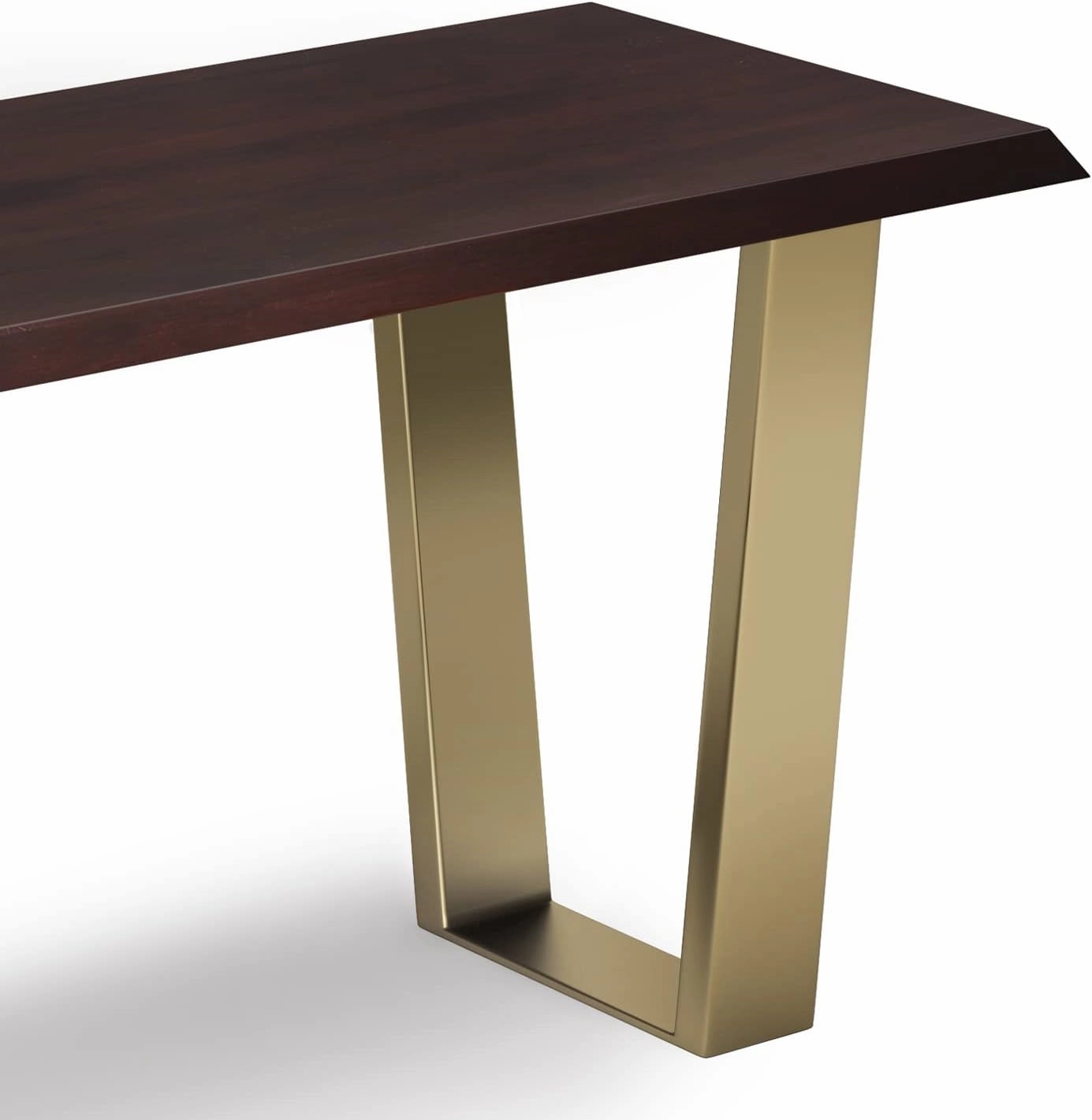 SIMPLIHOME Lewis SOLID ACACIA WOOD 42 Inch Wide Contemporary Bench in Cognac, For the Living Room, Entryway and Family Room