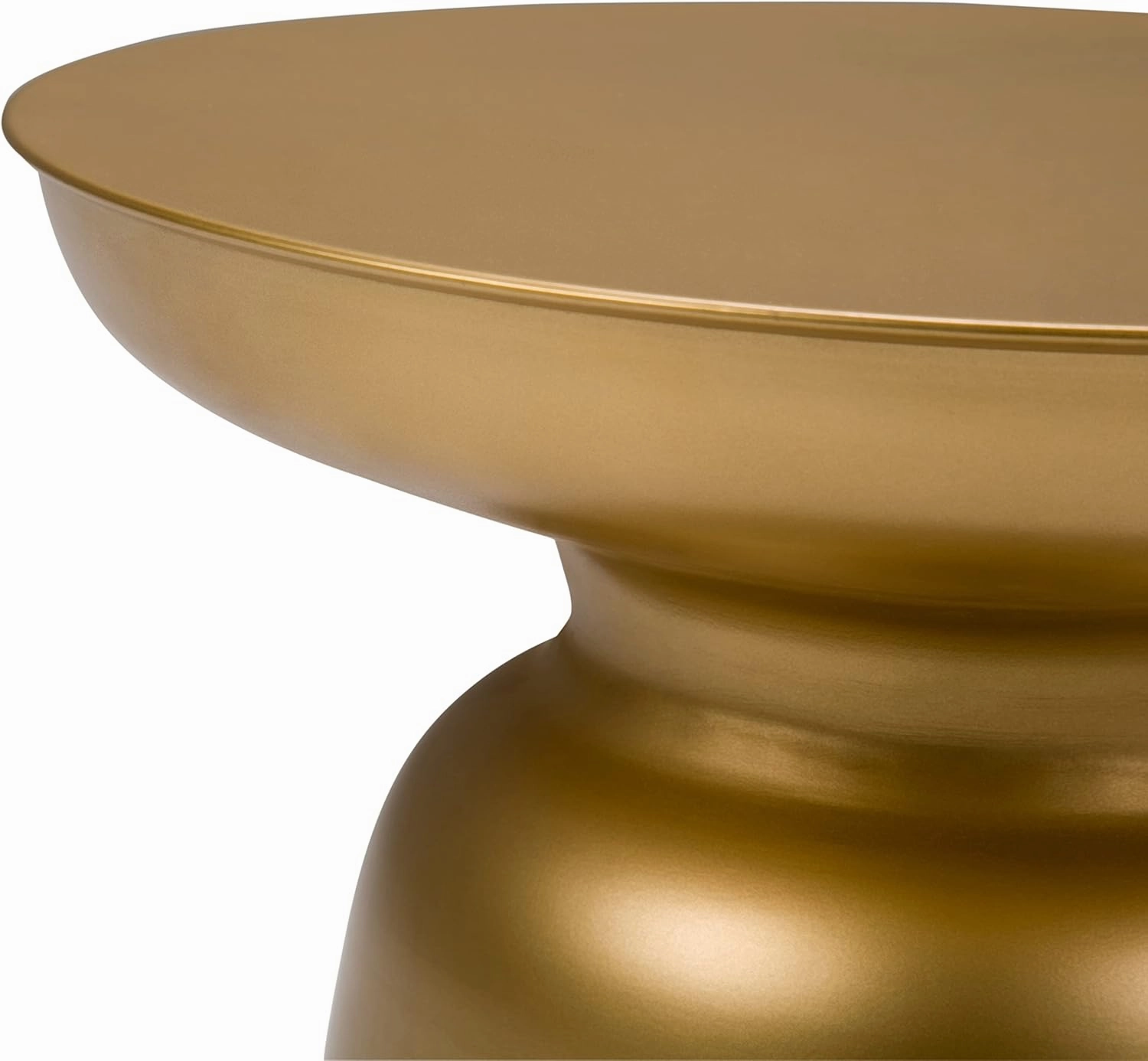 SIMPLIHOME Toby Modern Industrial 17 inch Wide Metal Accent Side Table in Gold, Fully Assembled for the Living Room and Bedroom