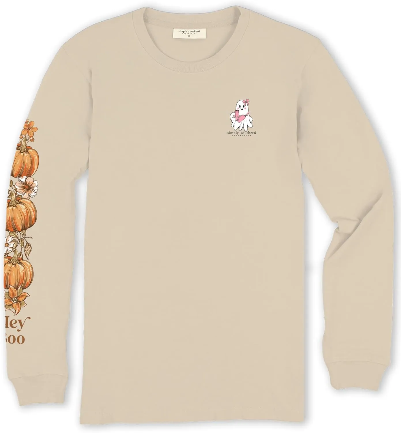 Simply Southern Hey Boo Pumpkin - Adult Long Sleeve