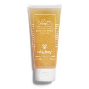 Sisley Paris Buff and Wash Facial Gel - 100 mL - Face Wash with Essential Oils & Exfoliating Micro Particles for Soft, Luminous Skin - Use 3-4x Per Week