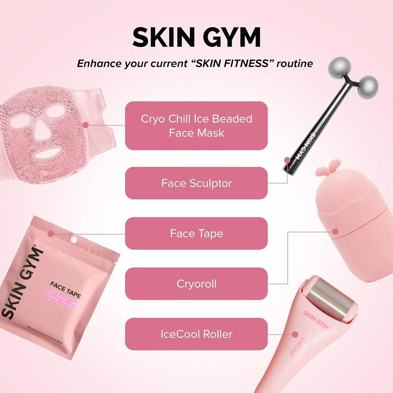 Skin Gym VODA Facial Steamer, at-Home Micro-Steam Device for Pore Cleansing and Hydration