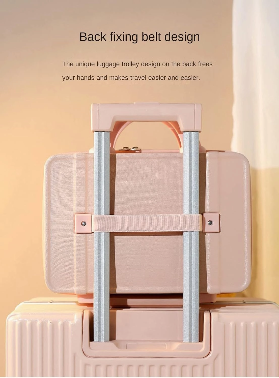 Small fresh suitcase luggage small lightweight retro cosmetic case 14 inch travel case(Honor Hei,14 inches)
