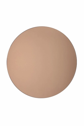 Small Rose Gold Round Mirror
