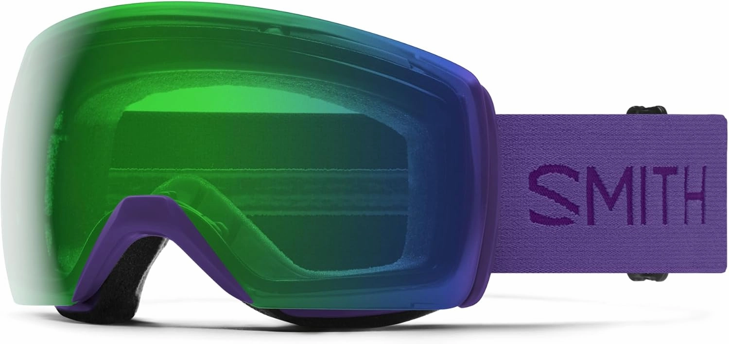 SMITH Optics Skyline XL Unisex Snow Goggle – Purple Haze   ChromaPop Everyday Green Mirror