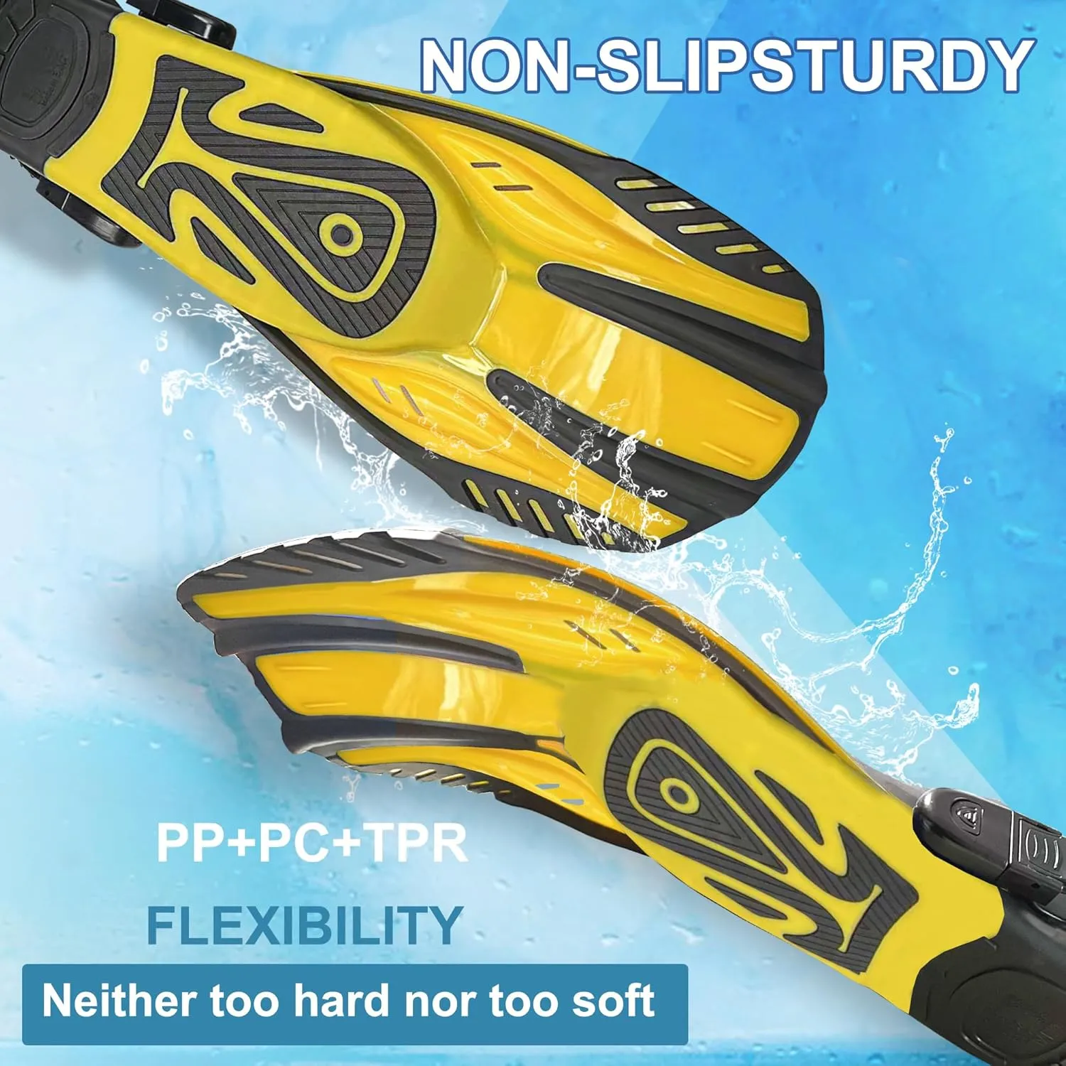 Snorkeling Gear for Adults,Mask Fins Snorkel Set,Panoramic View Diving Mask Anti-Fog,Dry Snorkel,Adjustable Swim Flippers and Travel Bag,Adults Snorkel Gear for Swimming Snorkeling Diving