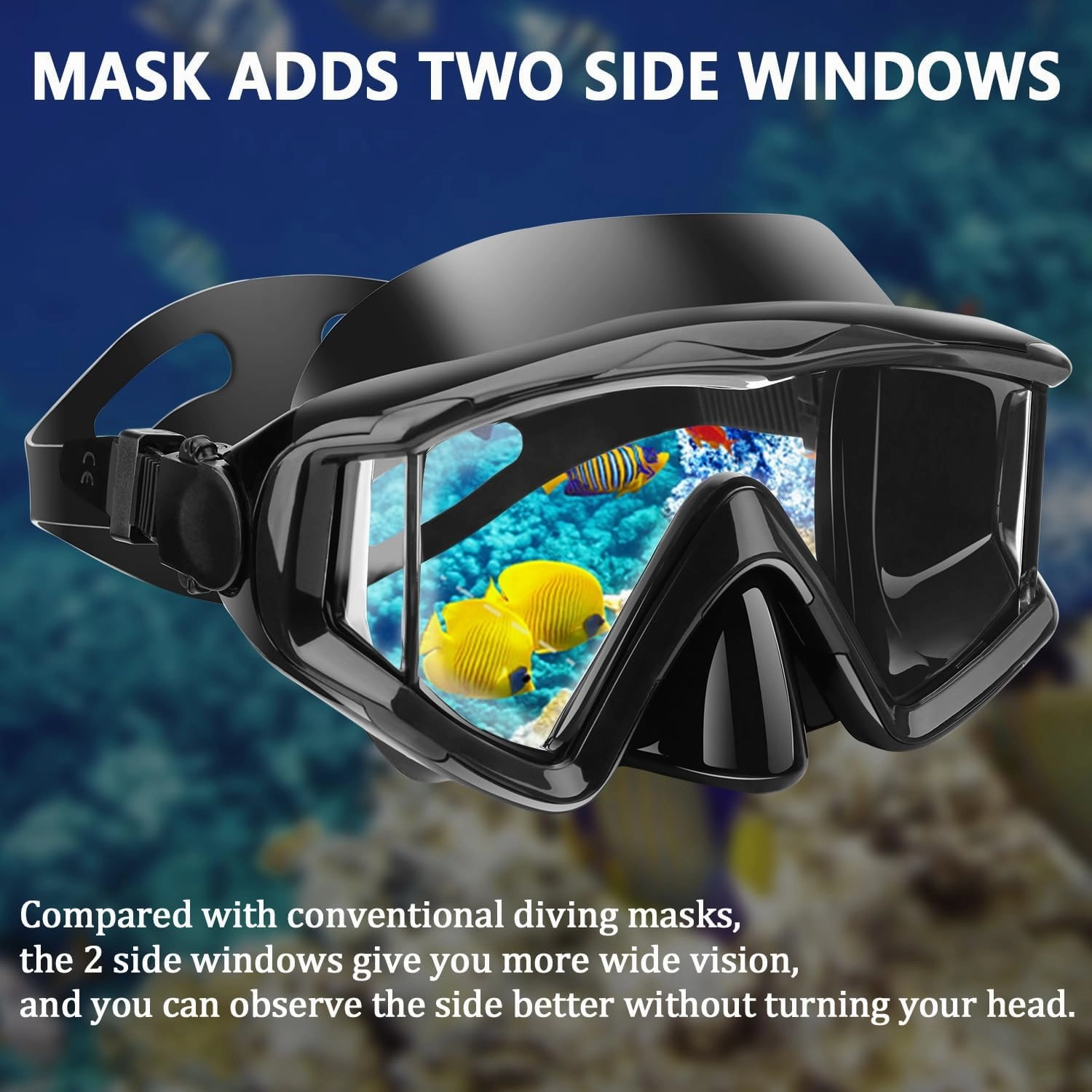 Snorkeling Gear Snorkel mask Scuba Set Scuba Diving mask Snorkeling Gear Swimming Goggles Snorkeling Set Swim Dive mask