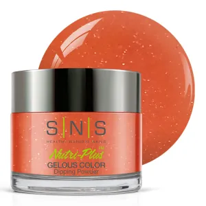 SNS Nail Dip Powder, Gelous Color Dipping Powder - Cala Lily Wedding (Orange) - Long-Lasting Acrylic Nail Color & Polish Lasts 14 Days - Odor-Free & No UV Lamp - 1oz