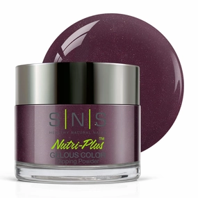 SNS Nail Dip Powder, Gelous Color Dipping Powder - Aubergine (Purple/Plum) - Long-Lasting Acrylic Nail Color & Polish Lasts 14 Days - Low-Odor & No UV Lamp Required – 1 oz
