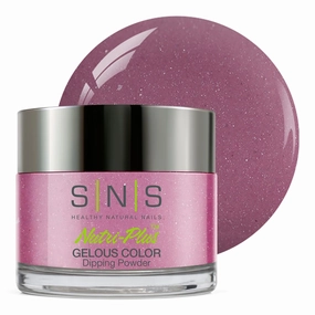 SNS Nail Dip Powder, Gelous Color Dipping Powder - Fireside Rose (Purple, Mauve, Cream) - Long-Lasting Dip Nail Color Lasts 14 Days – Low-Odor & No UV Lamp Required - 1 oz