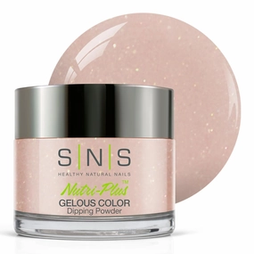 SNS Nail Dip Powder, Gelous Color Dipping Powder - Flirty Baby (Natural, Nudes, Brown/Beige, Taupe, Shimmer) - Long-Lasting Dip Nail Color Lasts 14 Days - Low-Odor & No UV Lamp Required - 1oz