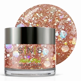 SNS Nail Dip Powder, Gelous Color Dipping Powder - Hoopoe (Metallics/Bronze, Gold, Glitter) - Long-Lasting Dip Nail Color Lasts up to 14 days - Low-Odor & No UV Lamp Required - 1 Oz