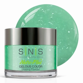 SNS Nail Dip Powder, Gelous Color Dipping Powder - Jade Vine (Green/Pastel, Shimmer) - Long-Lasting Acrylic Nail Color & Polish Lasts 14 Days - Odor-Free & No UV Lamp - 1oz